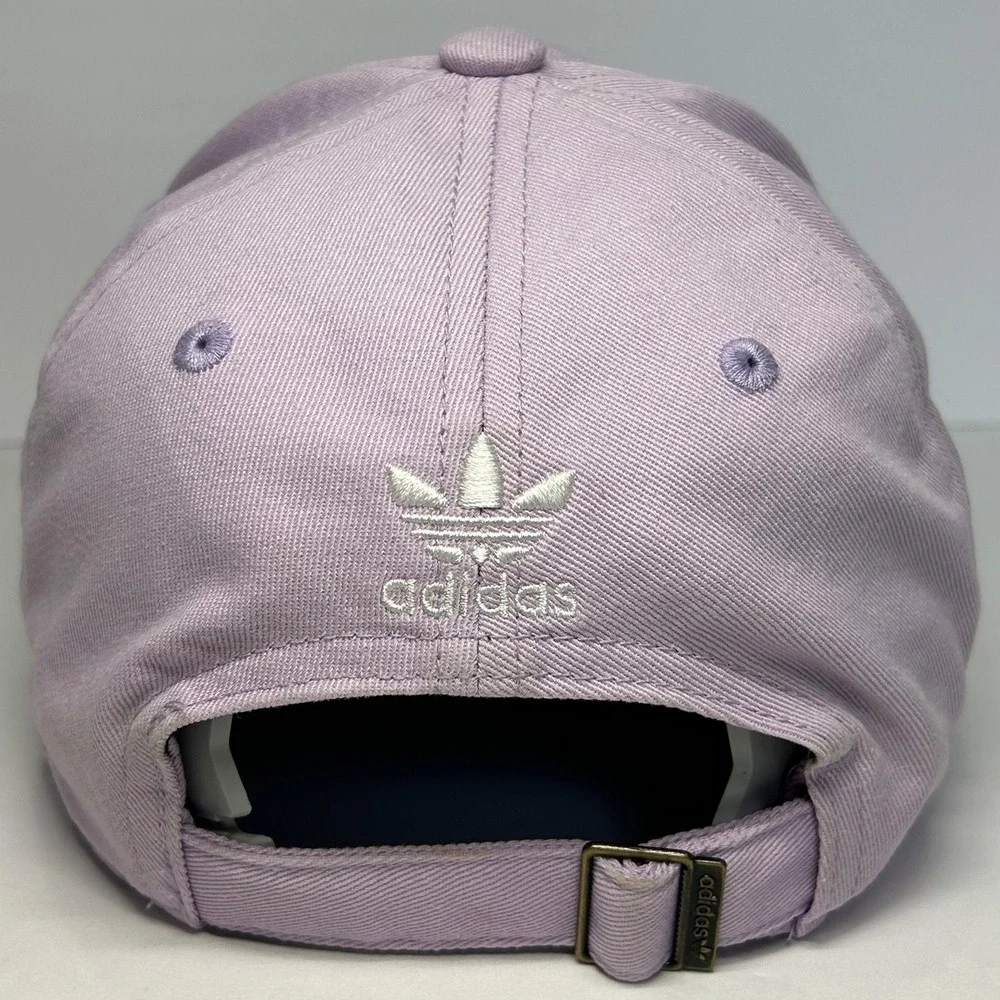 Adidas Trefoil Hat Women's Adjustable Strapback Lavender Purple Cap‎